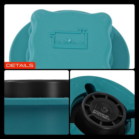 A-Premium Soolant Resident Reservoir Cap Cap متوافق مع Volvo XC90 2003-2014 ، S60 2001-2009 ، XC70 2003-2007 ، S80 1999-2006 ، C70 ، S90 ، S40 ، 740 ، 745 ، 760 ، 780 ، 850 ، 940 ، 960 ، S70 ، S70 ، in Kuwait