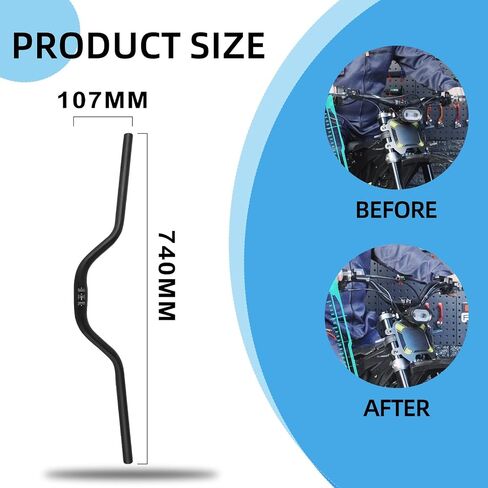 Riser Handlebar 7/8 "بالنسبة إلى Surron ، 7075 تشكيل متكامل الألومنيوم 31.8 ملم و 22 مم للدراجة الترابية Sur Ron/Surron Light Bee S/Light Bee X/X160/X260/Talaria Sting R/MX4 -Titanium in Kuwait