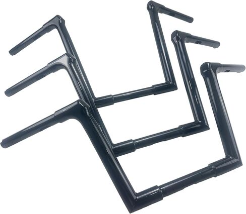 New Black 12" Rise Ape Hangers Straight 1.25" tube Handle Bars Handlebar Fit for Harley Softail Fat Boy Breakout Dyna Sportster Touring Road King in Saudi Arabia