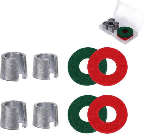 4pcs بطارية السيارة بعد الحشود الطرفية مع الغسالات ، طرفية شيم غطاء الكاثود النقي أنود أكمام إيجابية وسلبية ملحقات جزء التوصيل للسيارات SUV Truck RV Boat in Saudi Arabia