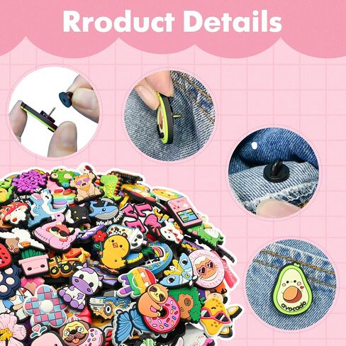 30-200PCS Cute Backpack Pins Bulk Random Different DIY Brooch Lapel Pins Aesthetic Set Cool Button Pin funny Pin for Girl Hat in Kuwait