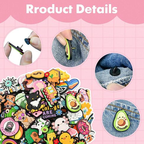 30-200PCS Cute Backpack Pins Bulk Random Different DIY Brooch Lapel Pins Aesthetic Set Cool Button Pin funny Pin for Girl Hat in Kuwait