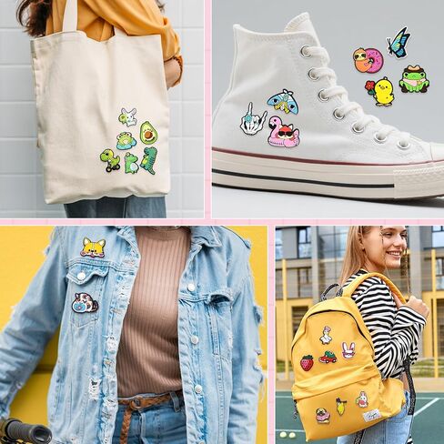 30-200PCS Cute Backpack Pins Bulk Random Different DIY Brooch Lapel Pins Aesthetic Set Cool Button Pin funny Pin for Girl Hat in Kuwait