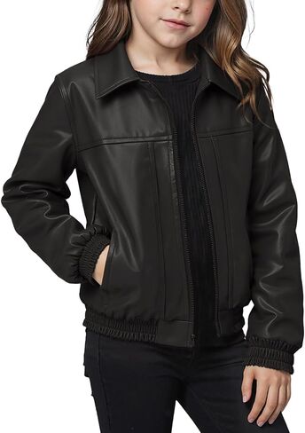 NOOMELFISH GIRLS FAUX LEATHER JOINDS KIRDS SORPORYCLE TRIVER COOS in Saudi Arabia
