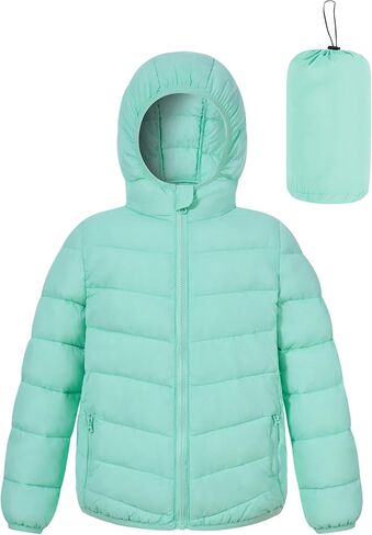 Lovekider 4-12 سنوات الفتيات معاطف الشتاء معاطف قابلة للذنب قابلة للوزن بغطاء مقنعين مع جيب in Kuwait