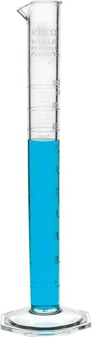 EISCO Graduated Cylinder, 1000mL - Class A Tolerance - Octagonal Base - TPX Plastic - Industrial Quality, Autoclavable in Saudi Arabia