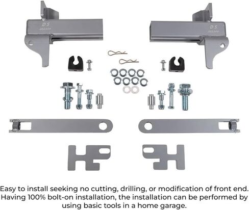 Mytee Products Small Model Deer Grille Guard Compatible for T660 (2007-2021) with Brackets - 84-2/5"x10"x25-1/2" Heavy Duty Polished Stainless Steel Grille Guard for Trucks in Kuwait