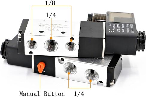 Pneumatic Electric Solenoid Valve 4V210-08 5 Way 2 Position Control Air Gas Magnetic Valve 12V 24V 220V Coil Volt(24V DC) in Kuwait
