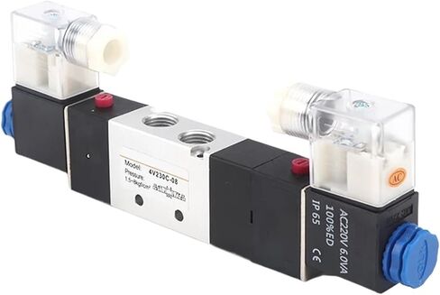 4V130C-06 4V230C-08 4V330C-10 4V430C-15 AIR ELECTOMAGNETIC VILVES 3 PASITION 5 WATE REAMATIC SLENOID VALVE (4V430C-15 ، DC12V) in Saudi Arabia