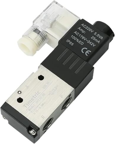 3V210 Coil Volt Solenoid Valve Pneumatic Position Control Air Magnetic Gas 12V 24V 110V 220V 380V Brass, Steel, Copper Material(3V210-06,AC220V) in Saudi Arabia