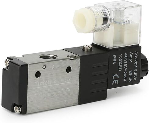 3V210 Coil Volt Solenoid Valve Pneumatic Position Control Air Magnetic Gas 12V 24V 110V 220V 380V Brass, Steel, Copper Material(3V210-06,AC220V) in Saudi Arabia