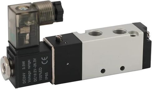 4v310-10 3/8 "صمامات ملوية لصمامات التحكم في غاز الهواء BSPT 2 الموضع 5 المنفذ 2/5 Way DC 12V DC24V AC 110V 220V AC (DC12V) in Saudi Arabia