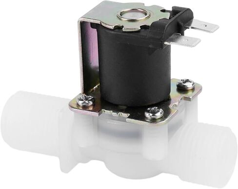 AC 110V 220V DC 12V 24V 1/2 "الكهربائية صمام الملف اللولبي مغلق بشكل طبيعي 4.8W 6W وحدة تحكم في ضغط الهواء 80 مم (AC220V 6W) in Saudi Arabia
