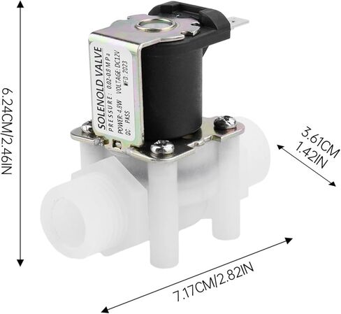 1/2" 4.8W 6W Male Thread Solenoid Valve AC 110V 220V DC 12V 24V Normally Closed Magnetic Water Air Pressure Controller Switch(DC24) in Saudi Arabia