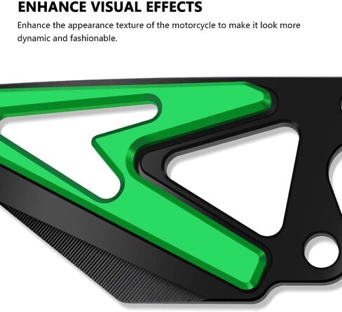 لـ ZX-6R ZX6R ZX 6R 2019-2025 2024 NEW دراجة نارية ألومنيوم مسند دواسة الكعب واقي واقي الوغد (أسود) in Kuwait