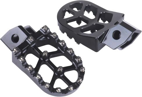 CNC Wider Foot Pegs Rest Pedal，Motorcycle Footpegs for TW 200 TW200 1987-2023 Dirt Bike (Green) in Saudi Arabia