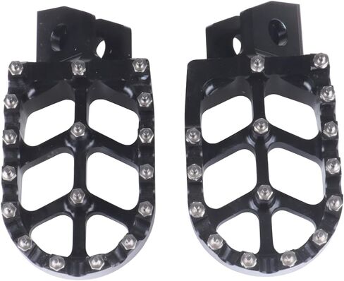 CNC Wider Foot Pegs Rest Pedal，Motorcycle Footpegs for TW 200 TW200 1987-2023 Dirt Bike (Green) in Saudi Arabia