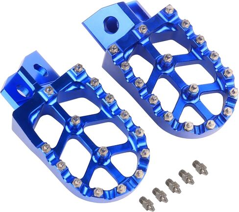 CNC Wider Foot Pegs Rest Pedal，Motorcycle Footpegs for TW 200 TW200 1987-2023 Dirt Bike (Green) in Saudi Arabia