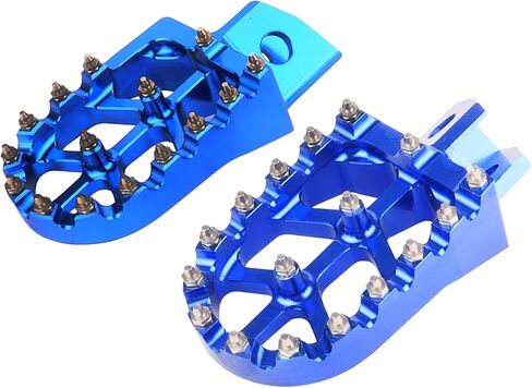 CNC Wider Foot Pegs Rest Pedal，Motorcycle Footpegs for TW 200 TW200 1987-2023 Dirt Bike (Green) in Saudi Arabia
