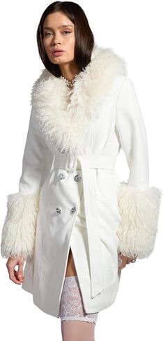 Sparkl Fairy Couture Winter Winter Satin Silk Silk Clined Coledable Belt Belt Coat in Saudi Arabia