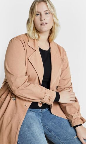 City Chic Women's Plus Size Coat - Laylo Trench in Saudi Arabia