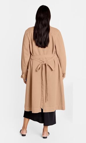 City Chic Women's Plus Size Coat - Laylo Trench in Saudi Arabia