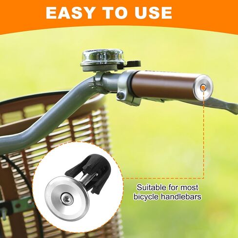 HARFINGTON 2 Pair Bike Handlebar End Plugs Aluminum Alloy Bar End Caps Expanding Locking Handlebar End Plugs for Most Bike MTB Road BMX Fixed Gear Bike, Silver in Saudi Arabia