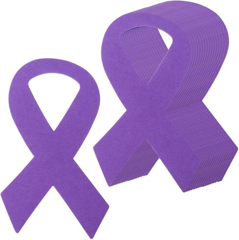 MixTeach 72 Pcs Pink Ribbon Awareness Cutouts Breast Cancer Awareness Paper Cutouts 6 Inch Ribbon Shape Die Cuts to Support and Care for Women Girls Group Awareness Events, Charity Public, Fundraisers in Saudi Arabia