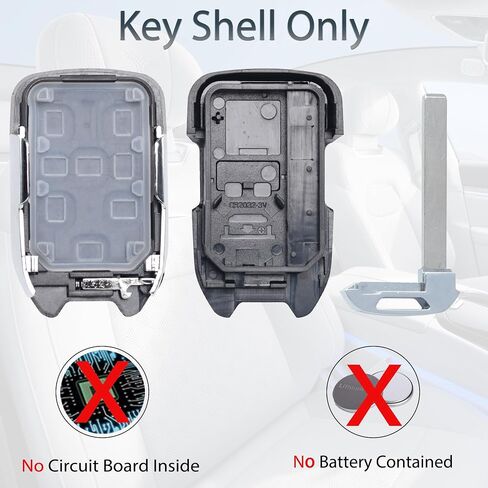Key Fob Shell Case Replacement Fits for GMC Terrain Acadia 2017 2019 2020 2021 2022 2023 Keyless Entry Remote Control 5 Button Pad Cover in Saudi Arabia