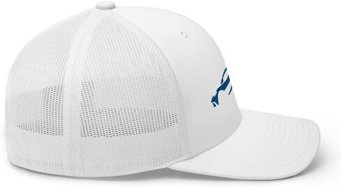 سيارة رياضية C8 صورة ظلية Elkhart Blue Metallic Corvette Owner Trucker Cap Snapback Hat in Saudi Arabia