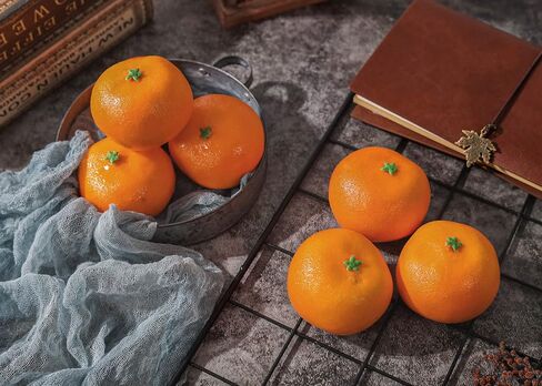 Toopify 16 Pcs Artificial Oranges, Decorative Fake Oranges for Decoration Lifelike, Realistic Fake Fruit Oranges for Christmas Home Kitchen Festival Party Decoration in Kuwait