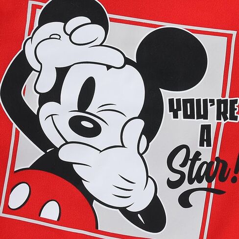 Disney Mickey Mouse Boys 2 قطعة من النوع الثقيل والسروال المطبوع لطفل صغير وأطفال كبير in Saudi Arabia