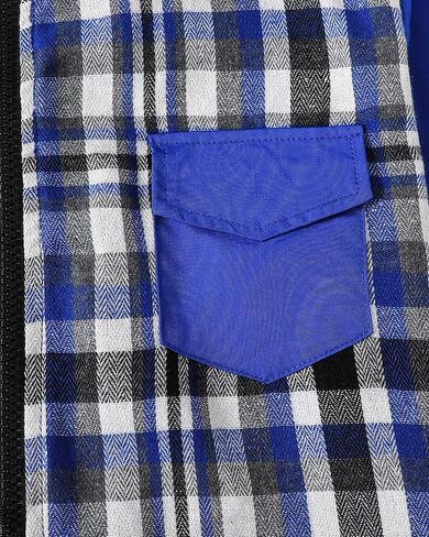 Purechapter Boys 'Fashion Long Sleeve Plaid Button Down Downsists Hoodie Sweatshirt Tops Pants مجموعات الخريف الشتوية in Kuwait