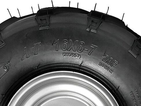 16x8-7 ATV Tire & Rim Assembly – 3 Stud 16x8x7 16x8.00-7 Wheel for Go Kart, ATV, UTV, Quad, Buggy, Lawn Mower, Drift Trike, Mini Bike, Coolster, Taotao, 70cc 90cc 110cc 125cc 150cc (4PCS) in Saudi Arabia