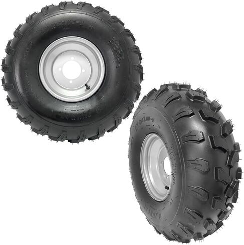 19x7-8 19x7x8 ATV Tyre & Rim Wheel Assembly-4 stud ، 8 "rem ، 4 ply bly ، 88mm (3.46") تباعد الترباس-بديل لـ ATV ، UTV ، GO KART ، عربة غولف ، عربات التي تجرها الدواب ، رباعي ، قصف العشب ، 4 عجلات (مجموعة من 4) in Kuwait