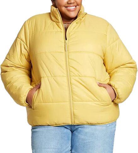 Universal Thread Women's Plus Size Lightweight Puffer Jacket in Saudi Arabia
