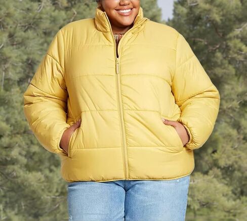 Universal Thread Women's Plus Size Lightweight Puffer Jacket in Saudi Arabia