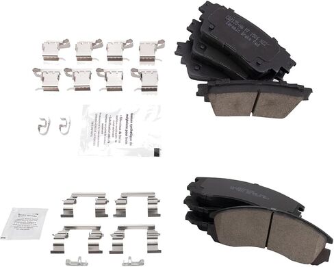 TRQ Brake Pads Ceramic Compatible with 2018-2020 Mitsubishi Outlander in Saudi Arabia