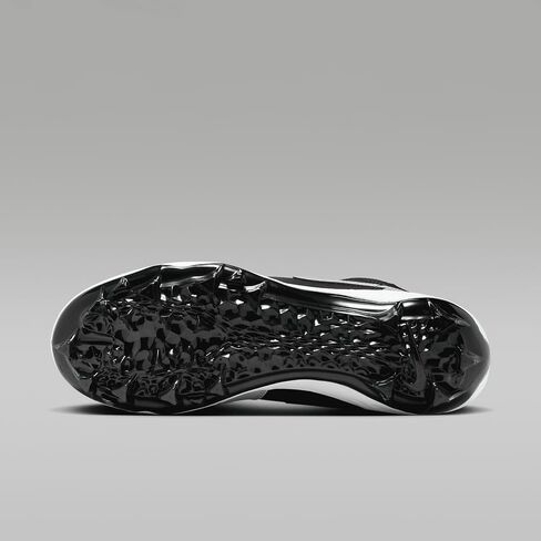 NIKE Jordan 1 Mid TD Men's Football Cleat (FJ6805-002, Black/Light Smoke Grey/Black/Light Smoke Grey) Size 9.5 in Saudi Arabia