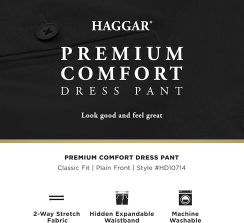 Haggar Men's Men's Premium Comfort Classic Fit Fress Pant Pant in Saudi Arabia