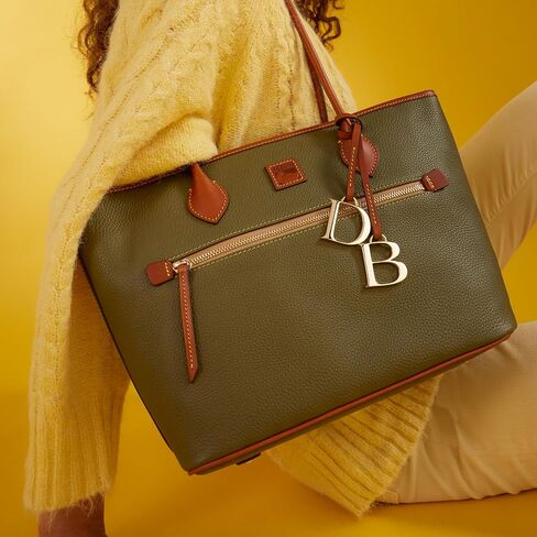 Dooney & Bourke Large Tote Bags for Women, Pebble Grain Leather Tote Bag with Zipper and Long Shoulder Straps in Saudi Arabia