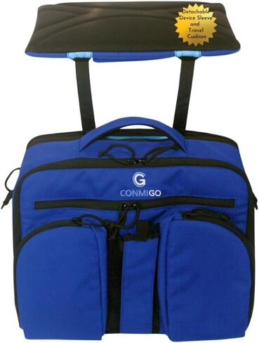 CONMIGO 'ULTI' Convertible Carry On Travel Bag w/Detachable 3-in-1 Seat Cushion, Laptop Sleeve & Portfolio | TSA Approved, Anti-Theft Weekender Luggage Essential | Light Messenger or Work Duffle in Saudi Arabia