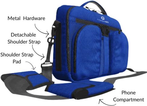 CONMIGO 'ULTI' Convertible Carry On Travel Bag w/Detachable 3-in-1 Seat Cushion, Laptop Sleeve & Portfolio | TSA Approved, Anti-Theft Weekender Luggage Essential | Light Messenger or Work Duffle in Saudi Arabia