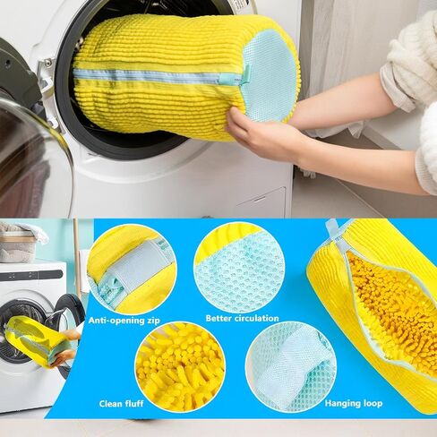 2pcs أكياس غسالة أحذية صفراء ، يمكن تنظيف حقيبة غسل الأحذية القابلة لإعادة الاستخدام للآلة بزاوية 360 درجة حولها. حقيبة الغسيل مناسبة لأحجام الأحجام المختلفة in Saudi Arabia