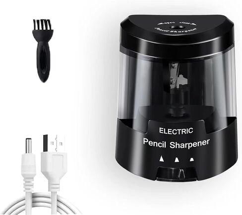 Electric Pencil Sharpener, Battery (Not lncluded) or USB Powered Small Portable for NO.2 Pencils, Automatic for Home and Office Blue in Kuwait