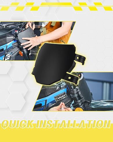 Dirt Bike Front Number Plate, DH Fork Name License for MX350/500/650, Sur Ron X and More Electric Dirt Bikes, Minibikes, DH Bikes, Black in Saudi Arabia