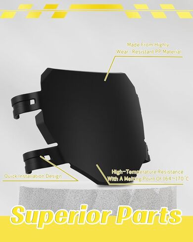 Dirt Bike Front Number Plate, DH Fork Name License for MX350/500/650, Sur Ron X and More Electric Dirt Bikes, Minibikes, DH Bikes, Black in Saudi Arabia