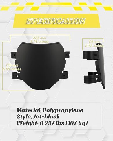 Dirt Bike Front Number Plate, DH Fork Name License for MX350/500/650, Sur Ron X and More Electric Dirt Bikes, Minibikes, DH Bikes, Black in Saudi Arabia