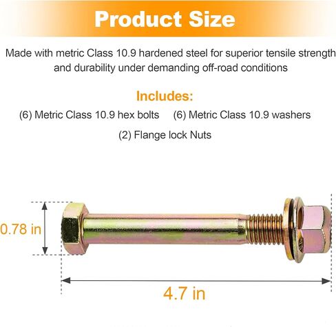 Rear Leaf Spring and Shackle Bolts Compatible with Jeep Cherokee XJ 1984-2001,Comanche MJ 1986-1992 in Saudi Arabia
