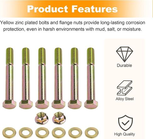Rear Leaf Spring and Shackle Bolts Compatible with Jeep Cherokee XJ 1984-2001,Comanche MJ 1986-1992 in Saudi Arabia
